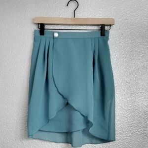 Women's Teal Wraparound Skirt